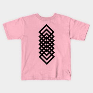 Black squares pattern Kids T-Shirt